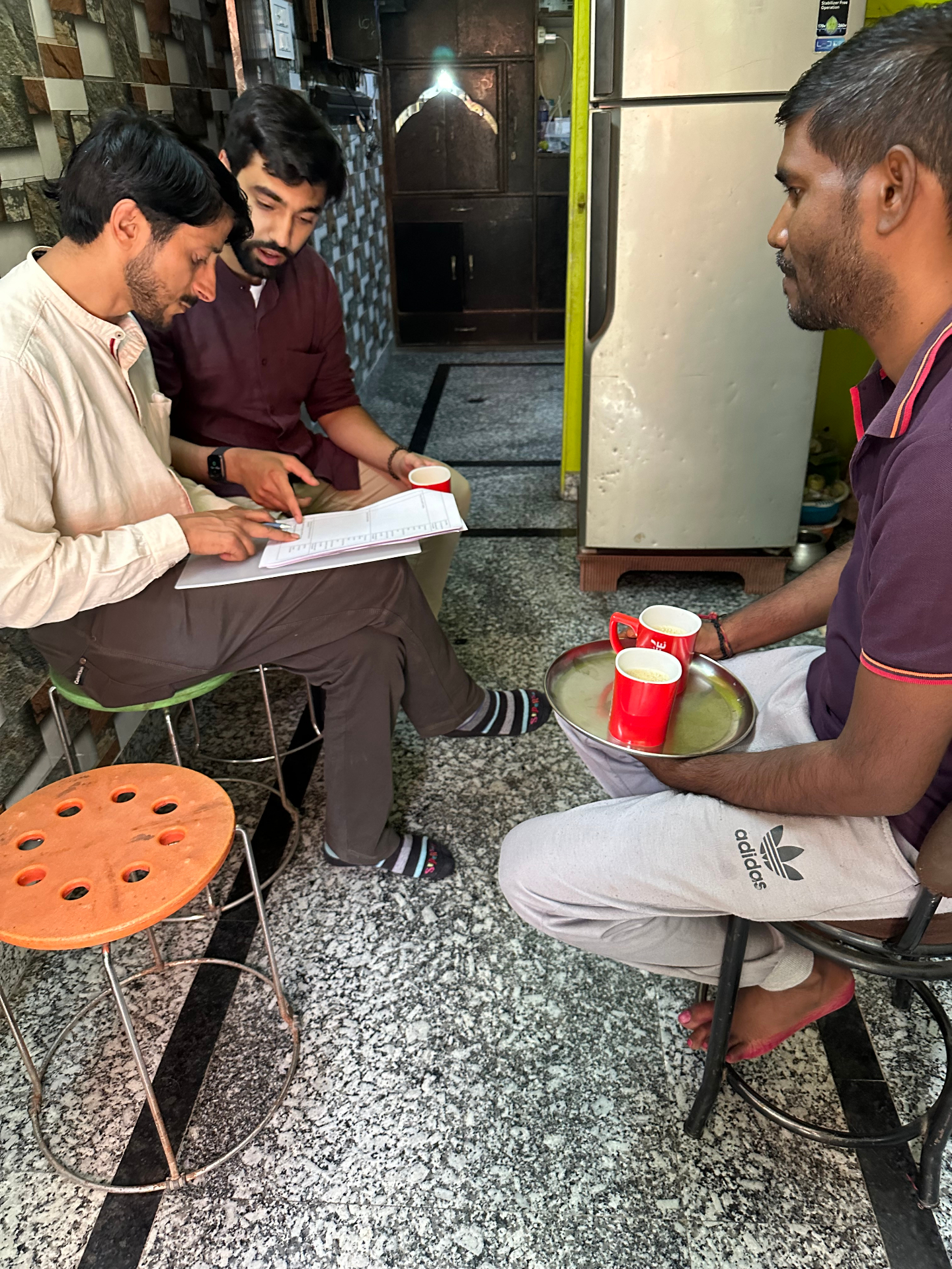 Baseline patient interview with a participant in Delhi
